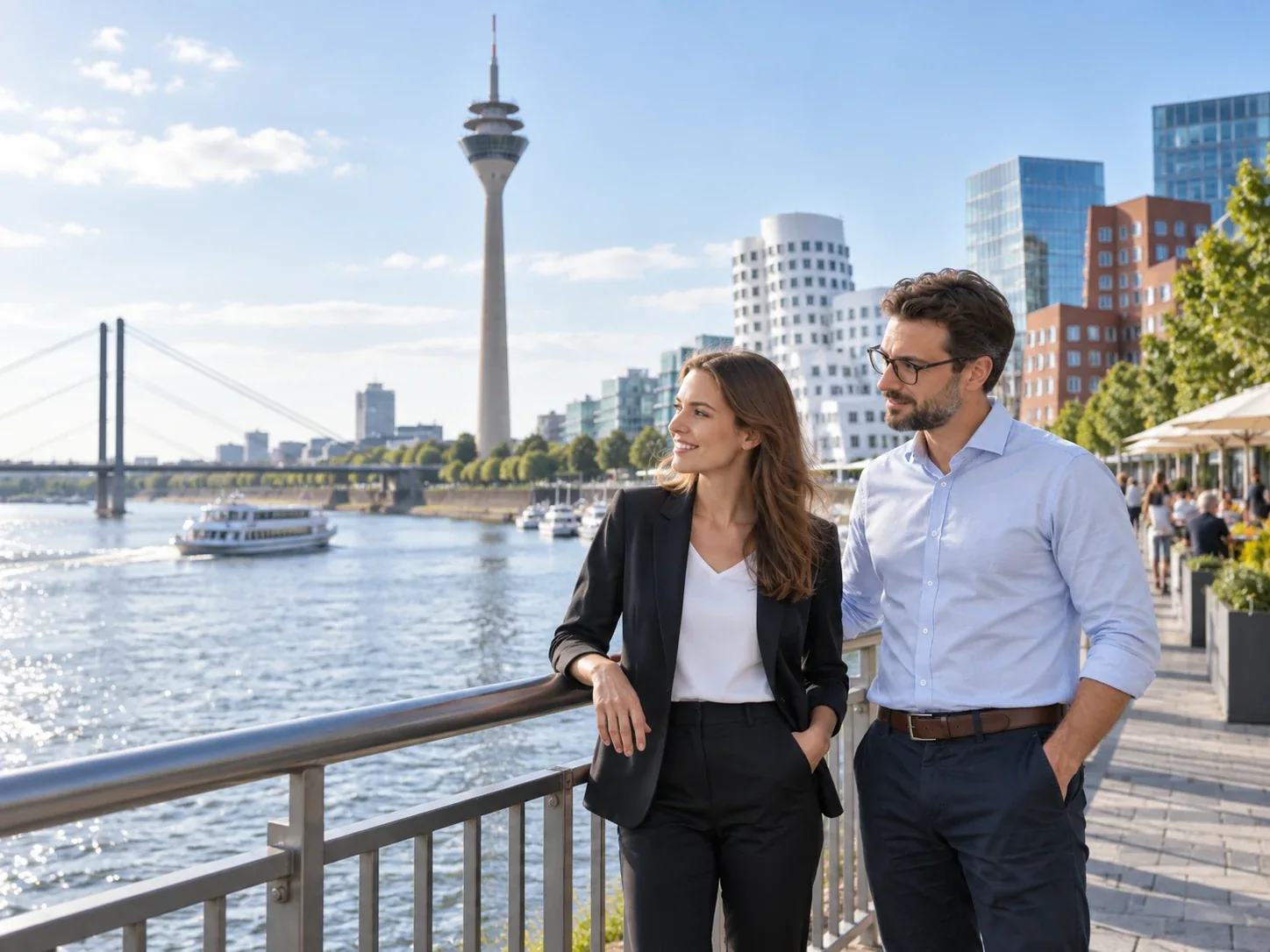 KI-generiertes Stadtmotiv für Düsseldorf