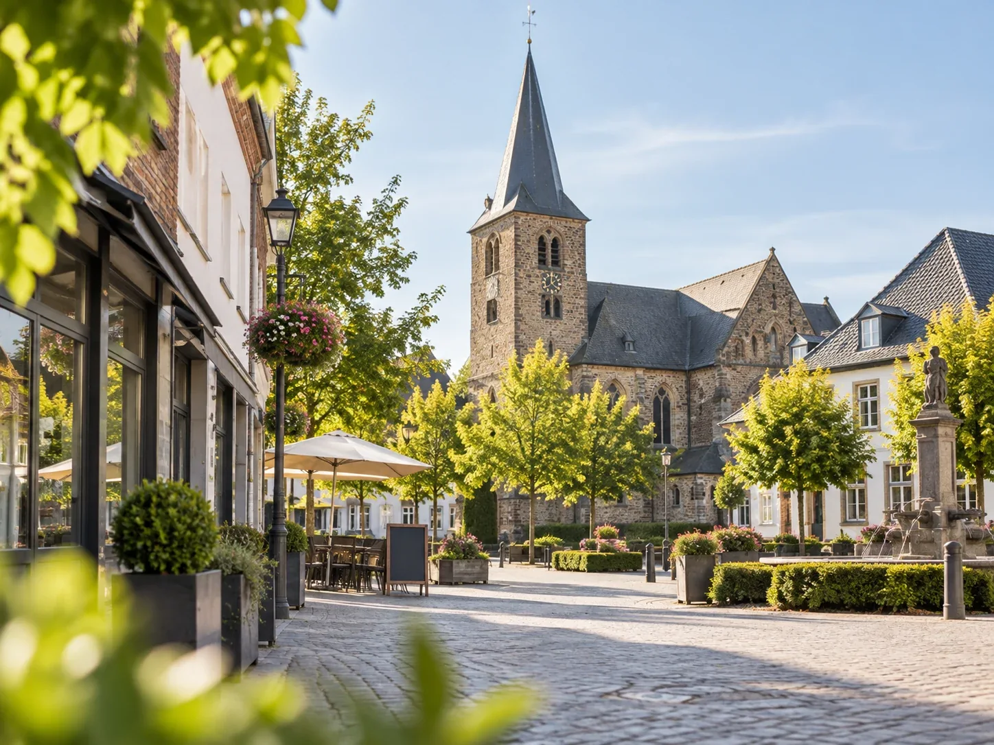KI-generiertes Stadtmotiv für Wegberg