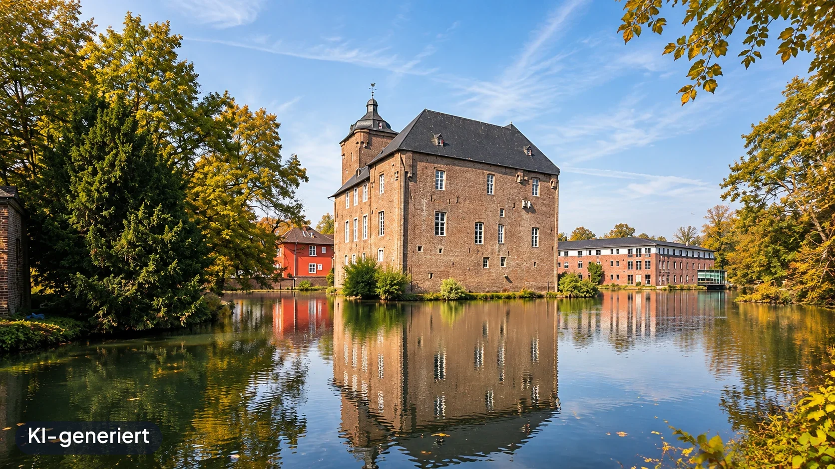 Burg Trips in Geilenkirchen – KI-generierte Ortsdarstellung.